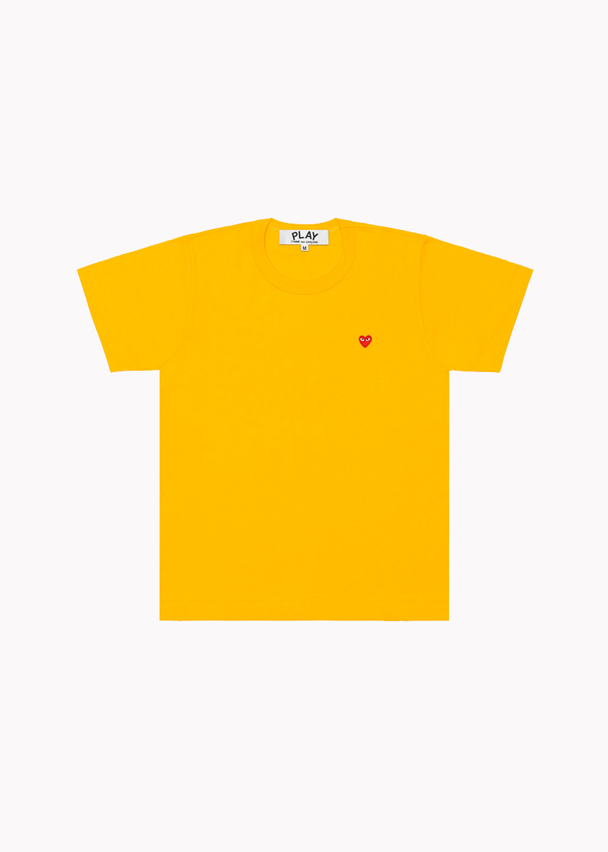 Comme des garçons play homme jaune on sale