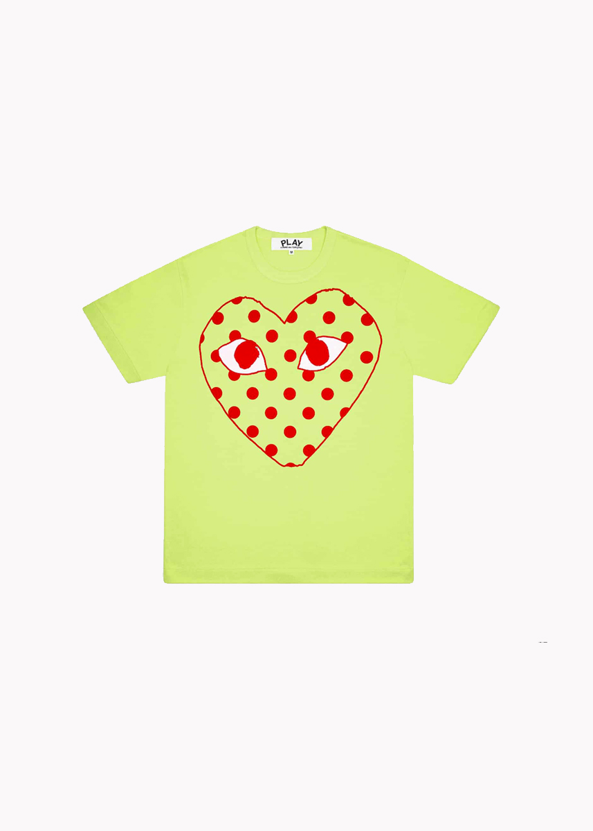 Comme des garçons play homme verte best sale