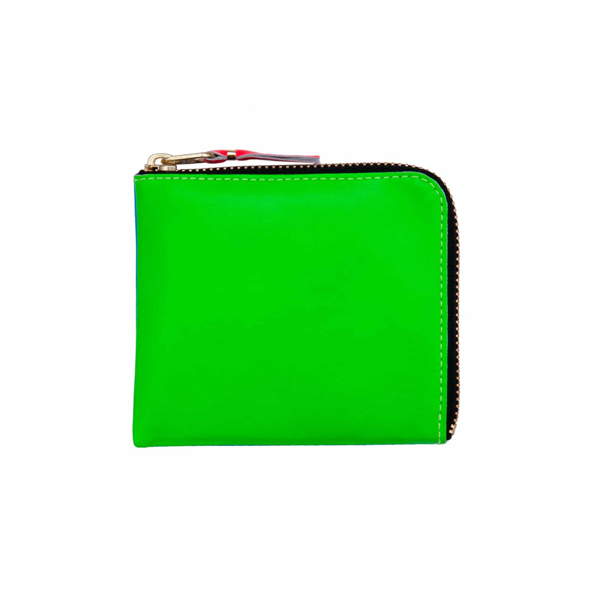 Photo du produit porte monnaie carré plat fluo Blue Green de la boutique Gago