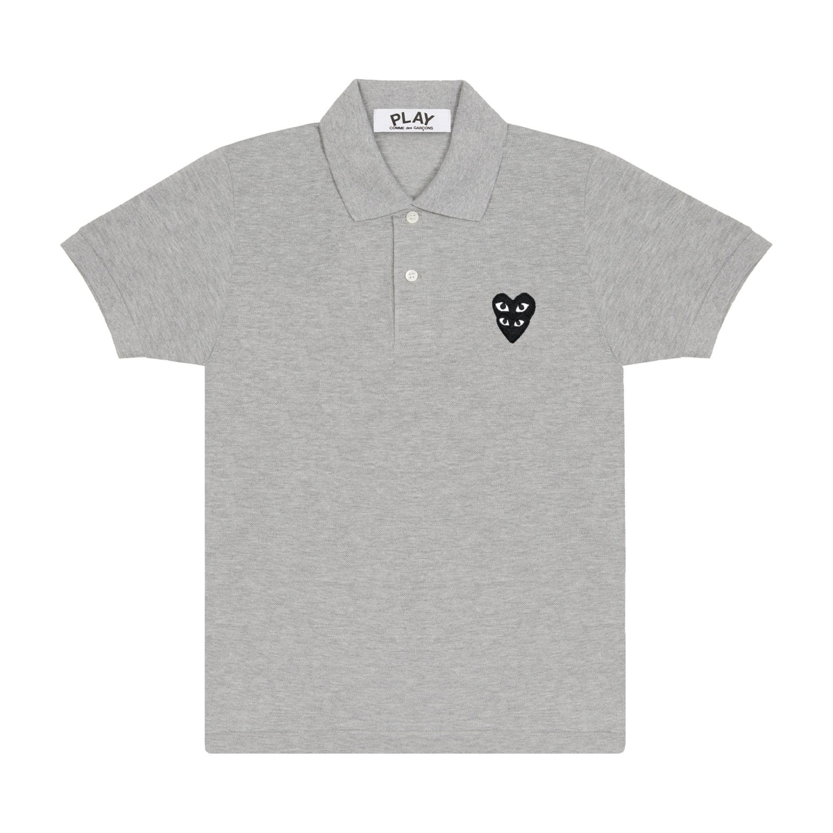 Photo de Black Play Polo grey double cœurs