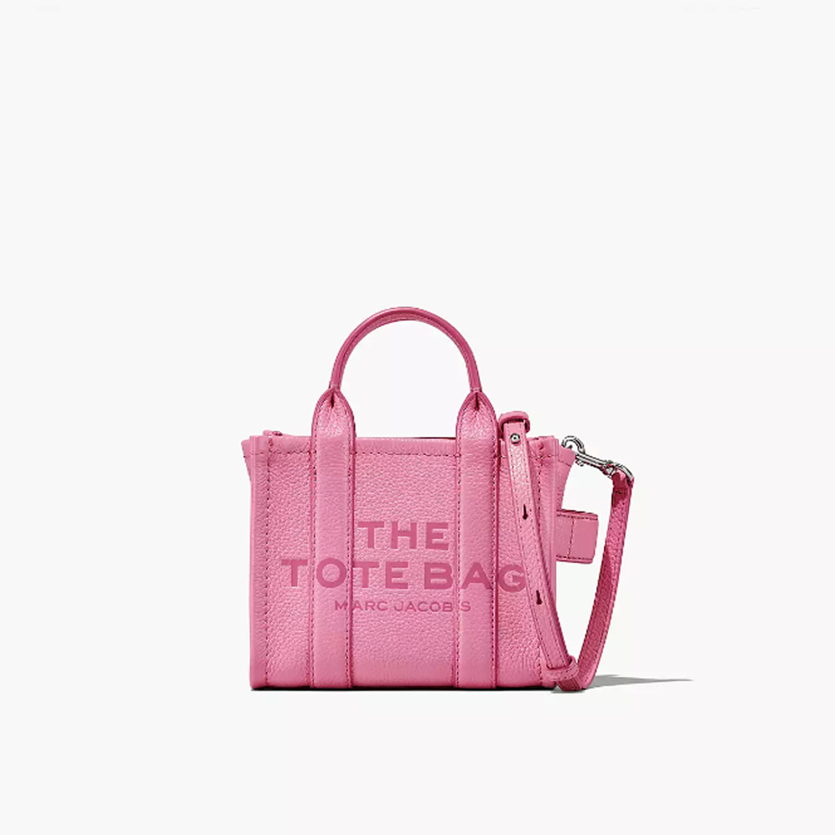 Photo de micro tote cuir candy pink