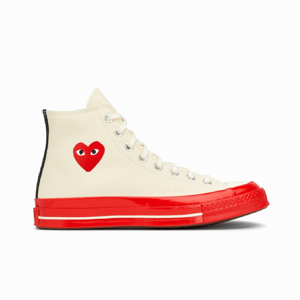 Converse blanche avec store ecriture rouge